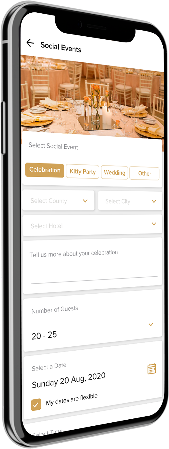 Plan your events on the Gourmet Club Kenya mobile app